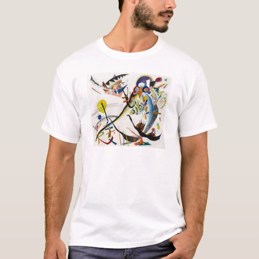 Kandinsky blauer Segment-T - Shirt (Vorderseite)