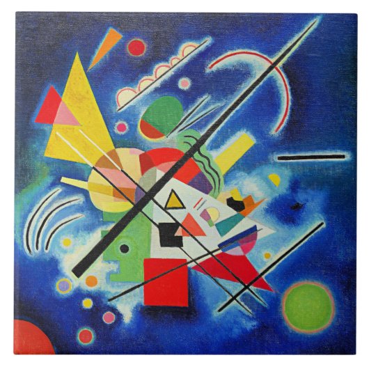 Kandinsky - Blaues Bild, Fliese (Vorderseite)