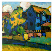 Kandinsky - Blaues Haus Klein Fliese (Vorderseite)