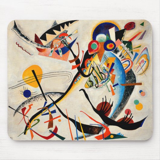 Kandinsky - Blaues Segment Mousepad (Vorne)