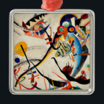 Kandinsky - Blaues Segment, Ornament Aus Metall<br><div class="desc">Wassilis Kandinsky berühmtes Kunstwerk,  Blue Segment</div>