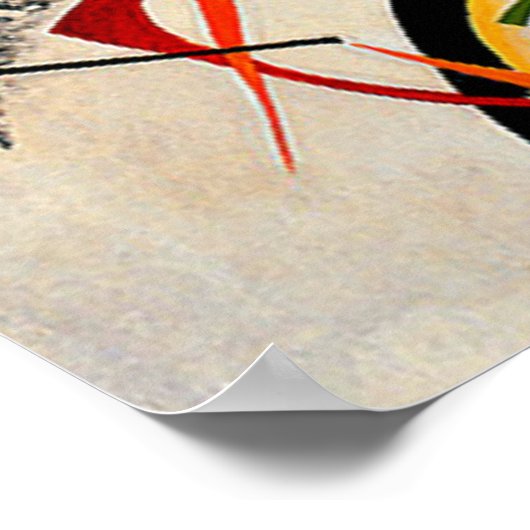 Kandinsky - Blaues Segment Poster (Ecke)