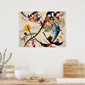 Kandinsky - Blaues Segment Poster (Küche)