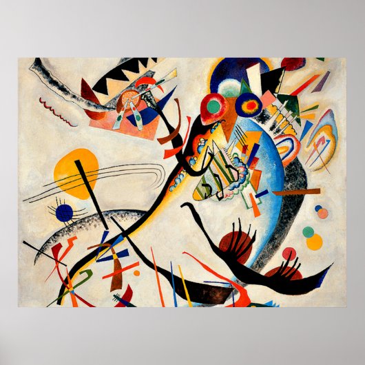 Kandinsky - Blaues Segment Poster (Vorne)