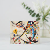 Kandinsky - Blaues Segment Postkarte (Stehend Vorderseite)