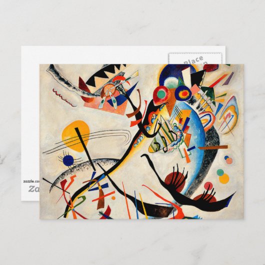 Kandinsky - Blaues Segment Postkarte (Vorne/Hinten)