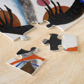 Kandinsky blaues Segment-Puzzlespiel Puzzle (Seite)