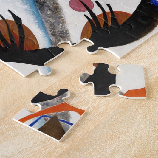 Kandinsky blaues Segment-Puzzlespiel Puzzle (Seite)