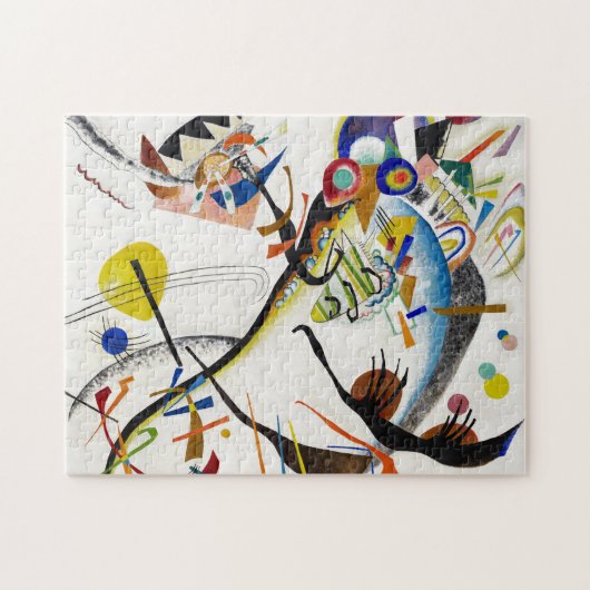 Kandinsky blaues Segment-Puzzlespiel Puzzle (Horizontal)