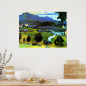 Kandinsky - Blick auf den Staffelsee Poster (Küche)