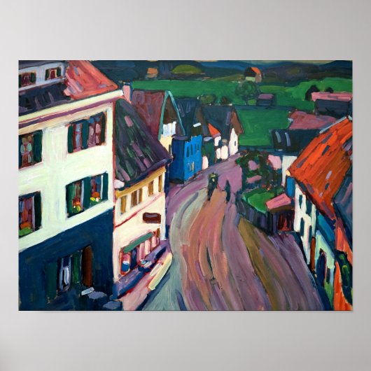 Kandinsky - Blick vom Griesbrau-Fenster aus Poster (Vorne)