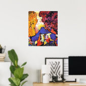 Kandinsky - Blue Mountain, Poster (Heimbüro)