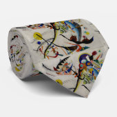 Kandinsky Blue Segment Abstrakt Painting Neck Tie Krawatte (Gerollt)