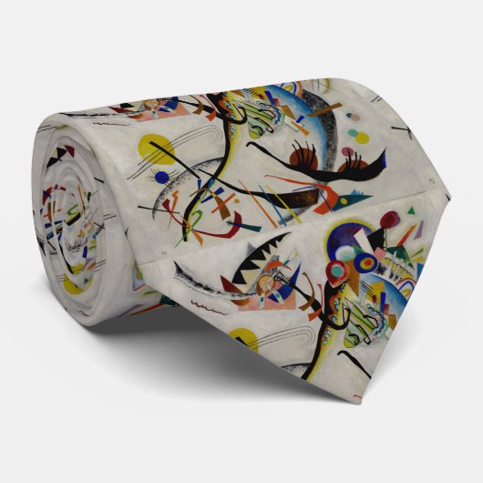 Kandinsky Blue Segment Abstrakt Painting Neck Tie Krawatte (Gerollt)