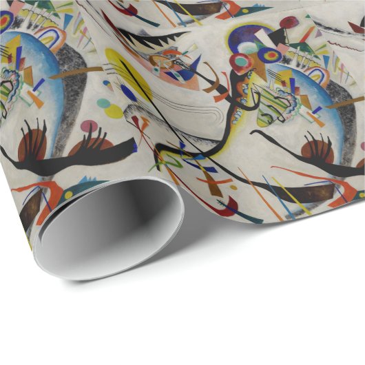 Kandinsky Blue Segment Geschenkpapier (Rolleneckpunkt)