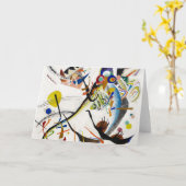 Kandinsky Blue Segment Grußkarte Karte (Gelbe Blume)