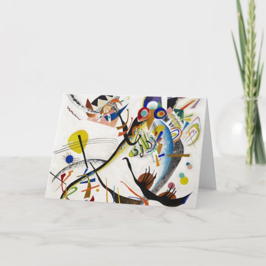 Kandinsky Blue Segment Grußkarte Karte (Vorderseite)