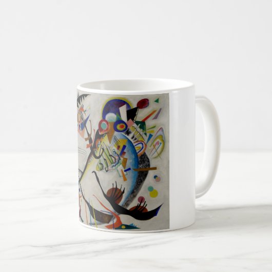 Kandinsky Blue Segment Kaffeetasse (VorderseiteRechts)