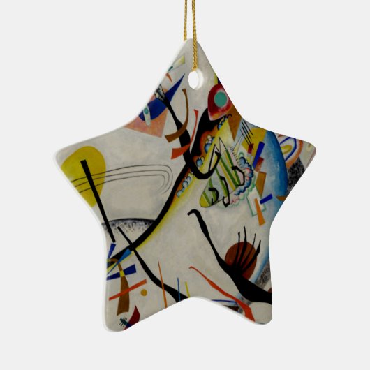 Kandinsky Blue Segment Keramik Ornament (Rechts)
