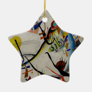 Kandinsky Blue Segment Keramik Ornament