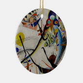 Kandinsky Blue Segment Keramikornament (Rechts)