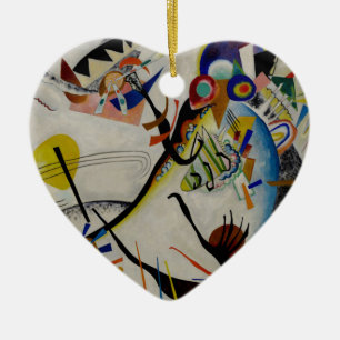 Kandinsky Blue Segment Keramikornament