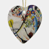 Kandinsky Blue Segment Keramikornament (Links)