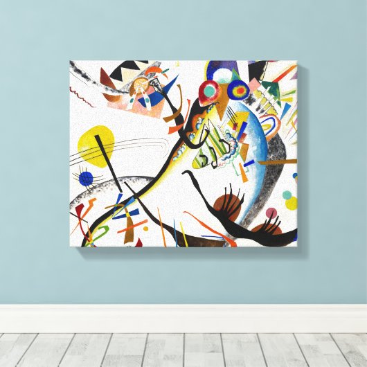 Kandinsky Blue Segment Leinwanddruck (Insitu (Holzboden))
