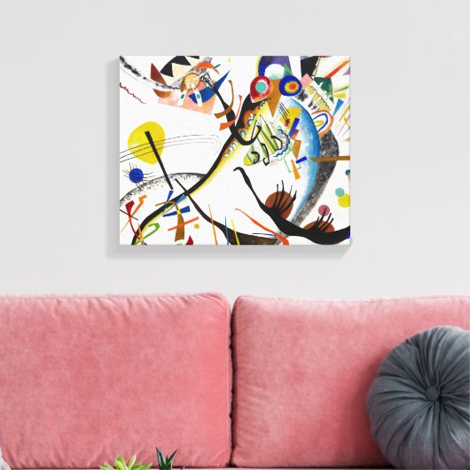 Kandinsky Blue Segment Leinwanddruck (Insitu (Wohnzimmer))