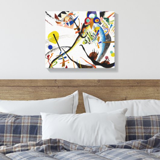 Kandinsky Blue Segment Leinwanddruck (Insitu (Schlafzimmer))