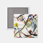 Kandinsky Blue Segment Magnet (Vorderseite/Rückseite)