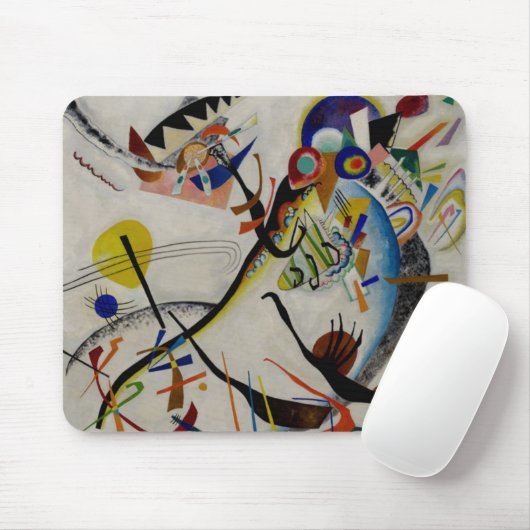 Kandinsky Blue Segment Mousepad (Mit Mouse)
