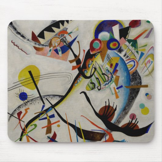 Kandinsky Blue Segment Mousepad (Vorne)