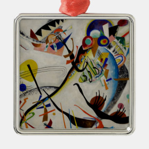 Kandinsky Blue Segment Ornament Aus Metall