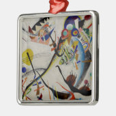 Kandinsky Blue Segment Ornament Aus Metall (Links)