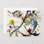 Kandinsky Blue Segment Poscard Postkarte (Vorne/Hinten)