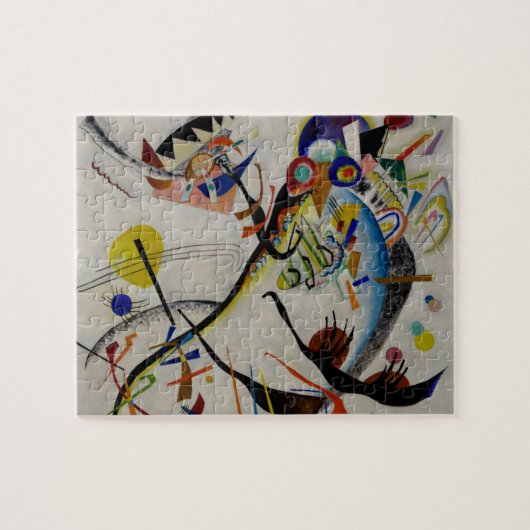 Kandinsky Blue Segment Puzzle (Horizontal)