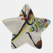 Kandinsky Blue Segment Stern-Aufkleber (Vorderseite)