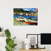Kandinsky - Boote in Rapallo Poster (Heimbüro)