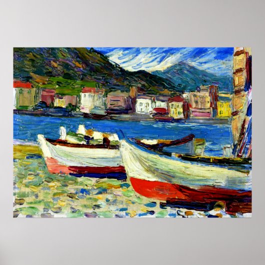 Kandinsky - Boote in Rapallo Poster (Vorne)