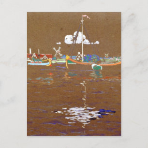 Kandinsky - Boote, Postkarte