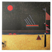 Kandinsky - Braun, abstrakte Kunst, Fliese (Vorderseite)
