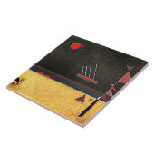 Kandinsky - Braun, abstrakte Kunst, Fliese (Seite)