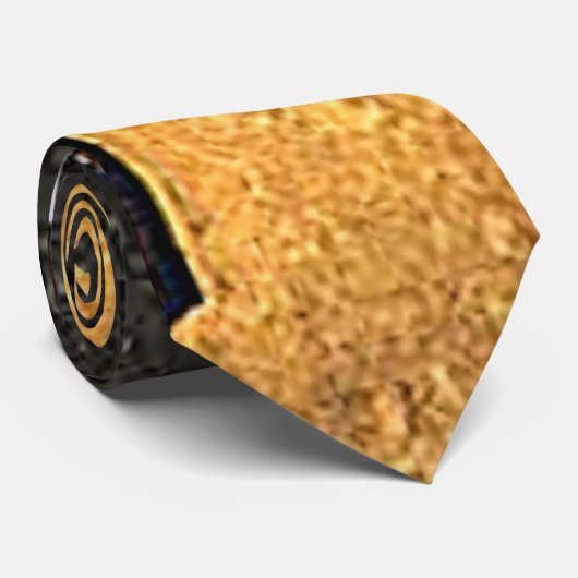 Kandinsky - Braun, abstrakte Kunst, Krawatte (Gerollt)