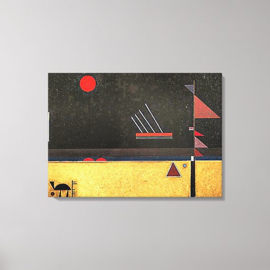 Kandinsky - Braun, abstrakte Kunst, Leinwanddruck (Vorderseite)