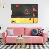 Kandinsky - Braun, abstrakte Kunst, Leinwanddruck (Insitu (Wohnzimmer))