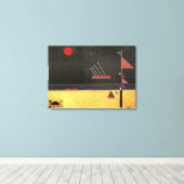 Kandinsky - Braun, abstrakte Kunst, Leinwanddruck (Insitu (Holzboden))