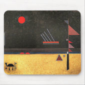 Kandinsky - Braun, abstrakte Kunst Mousepad (Vorne)