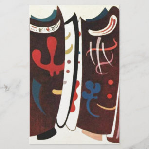 Kandinsky Braun mit Ergänzung Abstract Briefpapier