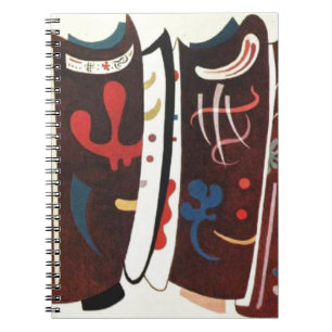 Kandinsky Braun mit Ergänzung Abstract Notizblock